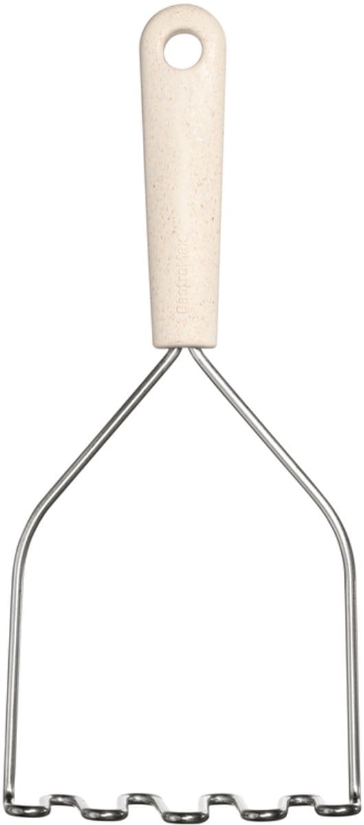 GastroMax Aardappelstamper BIO, 280 mm, roestvrij staal/crème