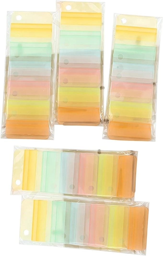 Notitie Tabs - Herbruikbare Markers - Documenten Organiseren - Flexibele Clips - 30 Stuks - Gekleurd