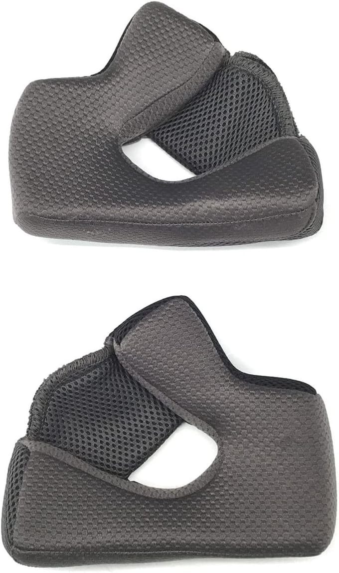 Helm Wangkussens - Vervangende Pads - Comfortabel Rijden - Optimale Pasvorm - 35MM - Grijs