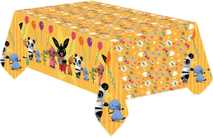 Bing Geel papieren tafelkleed 120x180 cm