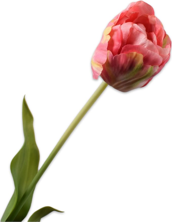 Silk-ka - Kunstbloem - tulp - roze - H66 cm