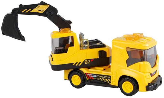 2-Play Traffic - 2-Play Work Vehicle Excavator Friction with Light and Sound