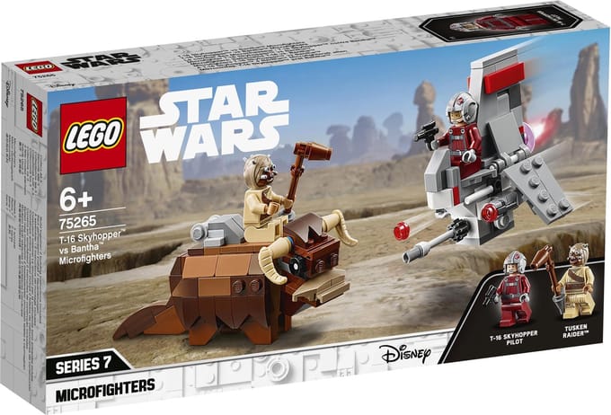 LEGO Star Wars T-16 Skyhopper vs Bantha Microfighters 75265