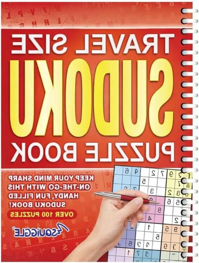 Puzzelboek - Sudoku Spel - Reis Entertainment - 108 Puzzels - A5 Formaat - Oranje