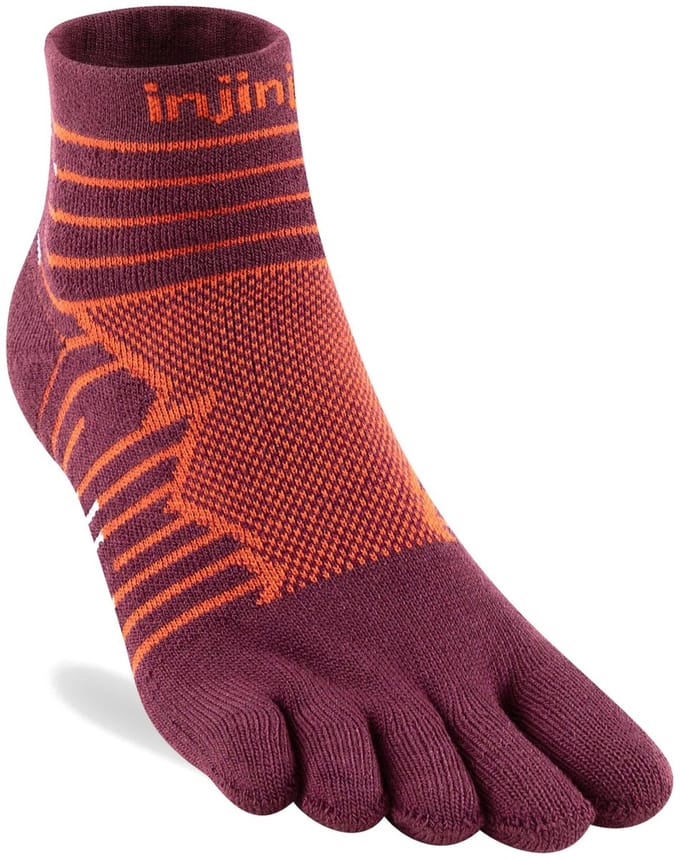 Injinji Ultra Run Mini-Crew - Bordeauxrood - 47-49