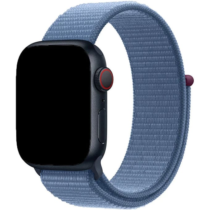 2+2 | Apple Watch Bandje Nexora - Geweven - Nylon - Winterblauw