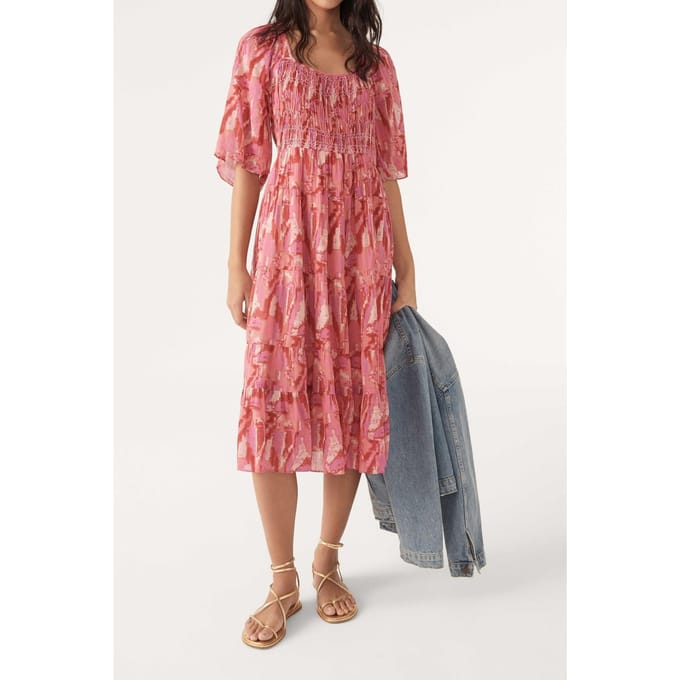BA&SH Robe Teoli Rose Taglia: S | Abiti Midi Outlet | Donna | Rosa