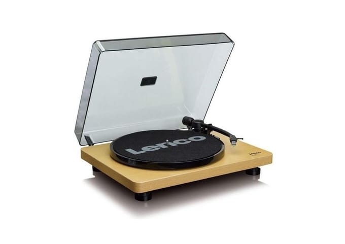 Lenco L-30WD Record Player with USB/PC encoding - Wood - Platenspeler Bruin