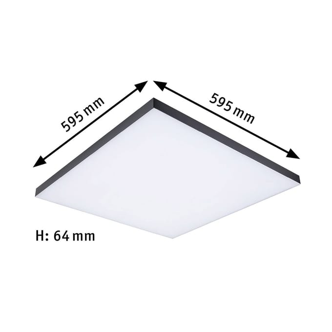 Paulmann Velora Rainbow 79909 LED-plafondlamp 31.00 W Warmwit Zwart