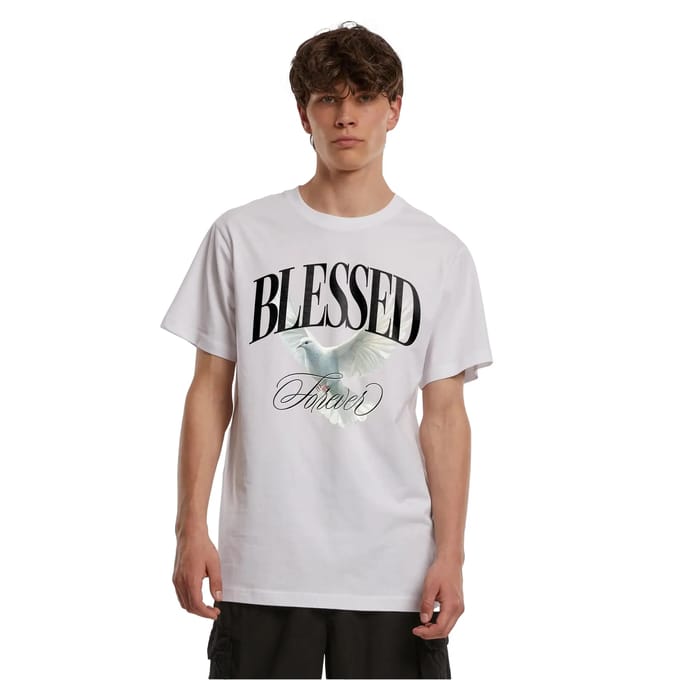 Mister Tee - Blessed Forever Heren Tshirt - M - Wit