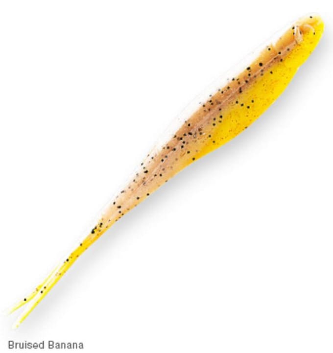 Zman Soft Lure Jerk ShadZ Geparfumeerde 5 Inch 5/Pack Gekneusde Banaan (5667)