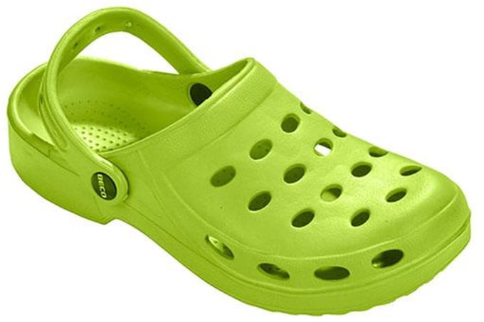 BECO dames clogs - limegroen - maat 36