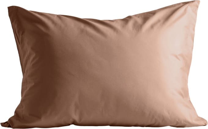 Zelesta Deluxe Uni Satijnkatoen Kussensloop Set van 2 - Aarderood 80x80cm