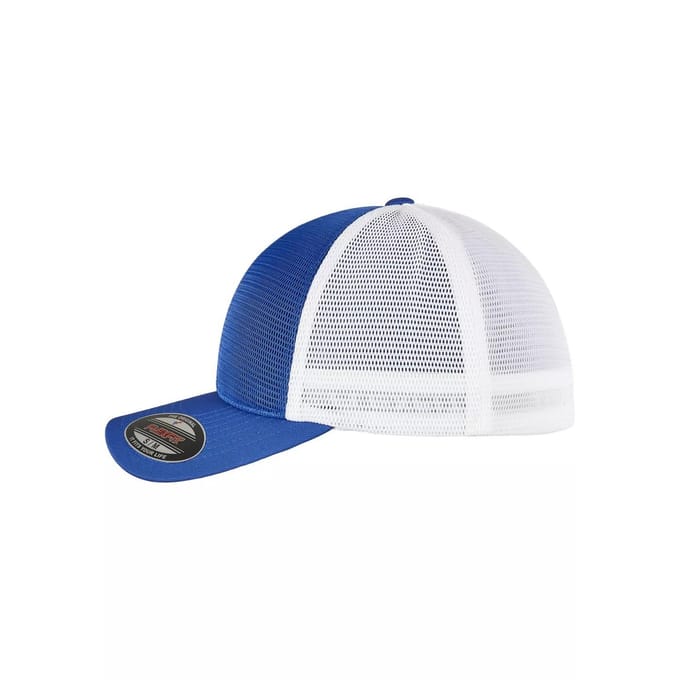 Flexfit 360 Tweekleurige Omnimesh Baseballpet (Koningsblauw/Wit)