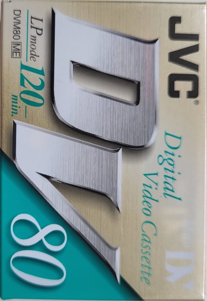 JVC DVM80 (LP mode 120) mini DV digital video cassette