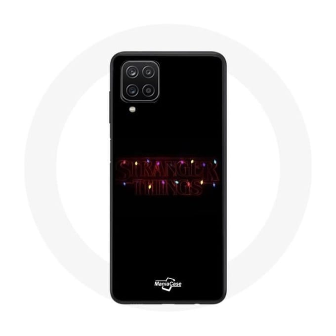 Coque - MANIACASE - Samsung Galaxy A42 5G - Souple - Noir - Stranger Things Joyeux Noël