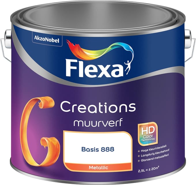 Flexa - Creations Muurverf Metallic - Summer Glow - Mengverf - 2,5 L