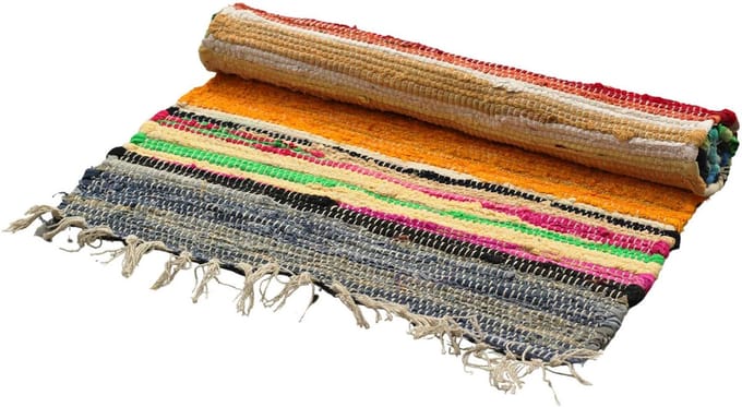 Klein voddenkleed - 50x90cm - premium kwaliteit - Regenboogkleuren