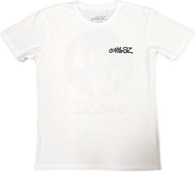 Gorillaz - Song Machine Brush Logo Heren T-shirt - XL - Wit