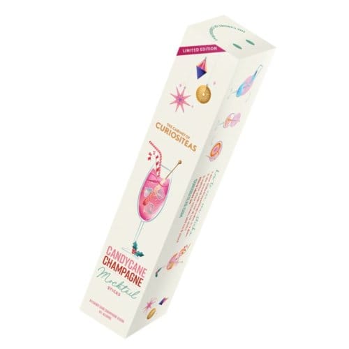 Cabinet of curiositeas - candy cane champagne mocktail sticks