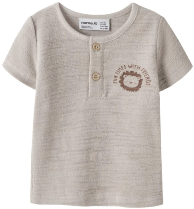 Name It - Shirt - NBMHORIZON - Chateau Gray - Maat 68