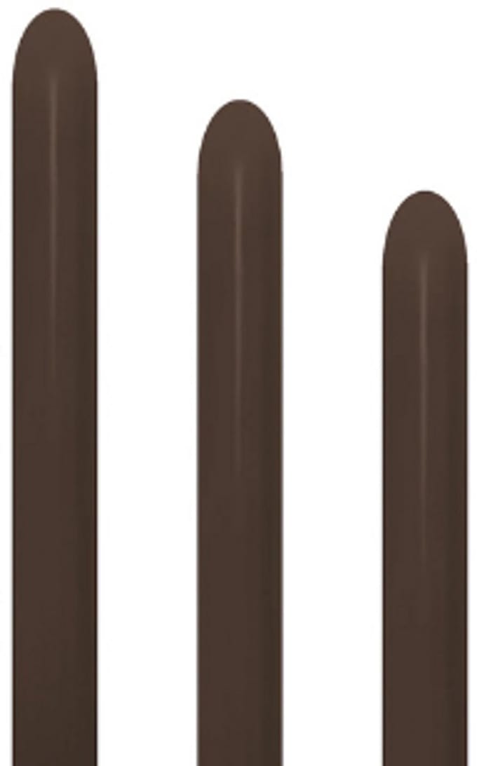 modeleerballon sempertex chocolate 260s - 50 stuks