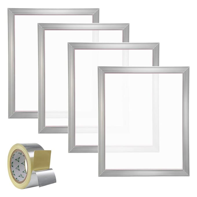 Kit d'impression sérigraphique Cadre d'impression sérigraphique Maille 355 20x24 pouces 4 pièces