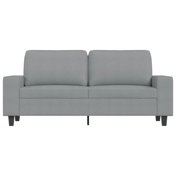 Vidaxl Bank 2-zits, Lichtgrijs, 140 Cm, Bekleed met Stof