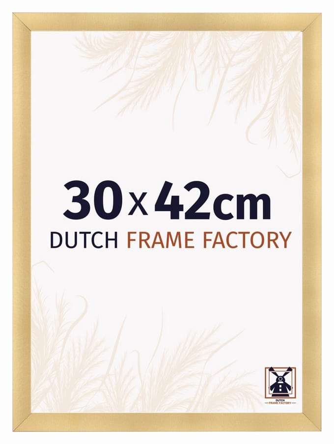 Fotolijst 30x42 cm - MDF - Goud Mat - Praag