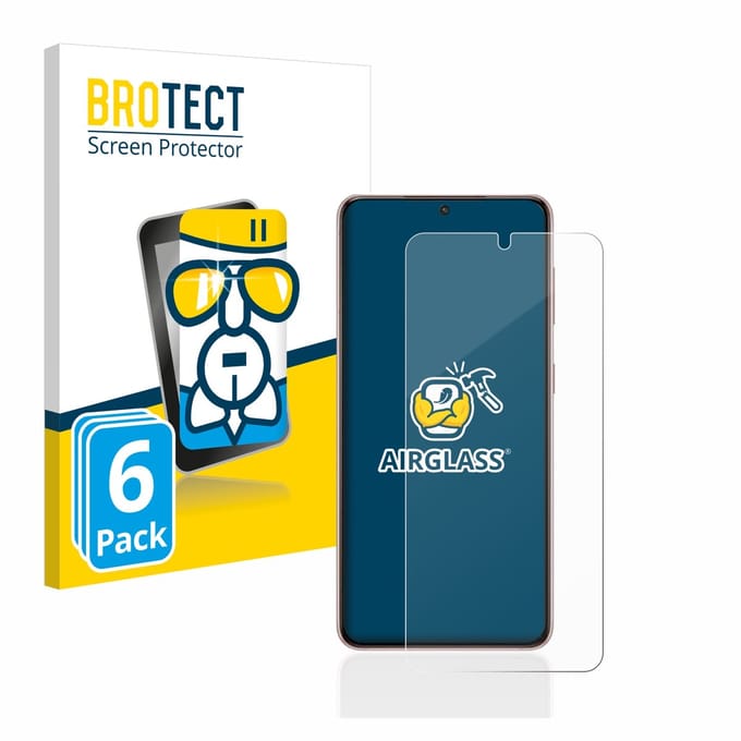 Screenprotector 6 Stuks voor Samsung Galaxy S21 5G Beschermglas transparant