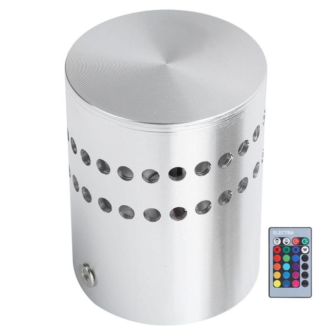 Applique murale LED spirale 3 W RVB avec télécommande pour couloir, AC 85-265 V