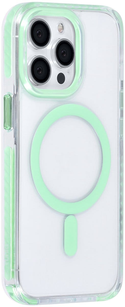 TUNIQ telefoonhoesje voor Apple iPhone 13 Pro - MagSafe backcover - Groen