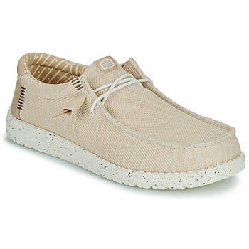 HEYDUDE - Wally Stretch Sox Heren Instappers Irish Cream/Egret - Maat 43