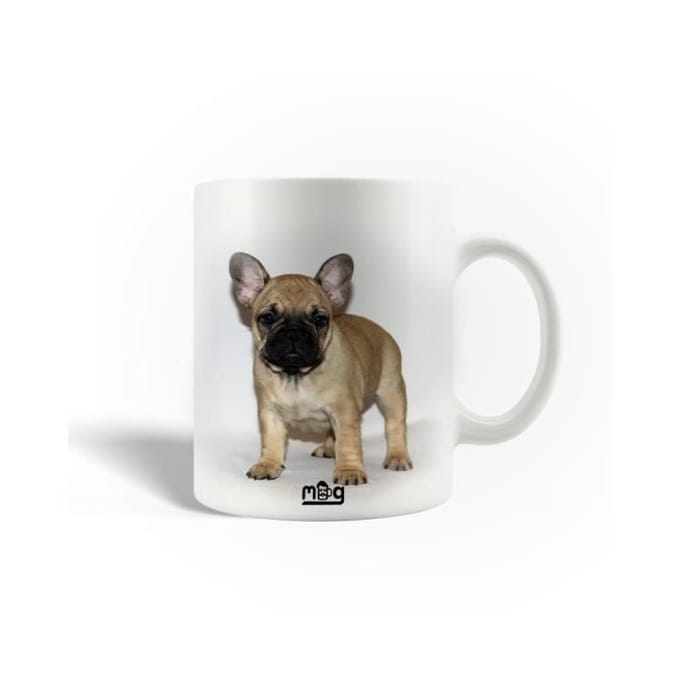 Mug en Céramique Le Bouledogue Français Petit Chien Gai Joueur Et Très Intelligent