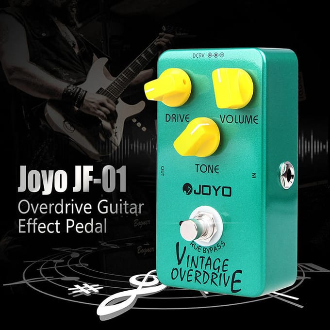 Joyo JF-01 Vintage overdrive gitaareffectpedaal True Bypass blue