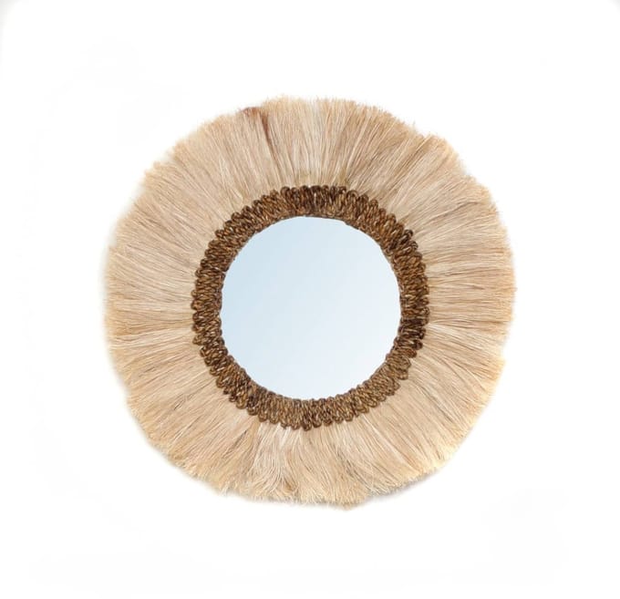 Bazar Bizar - MOWGLI spiegel Naturel Medium - 60x60 CM