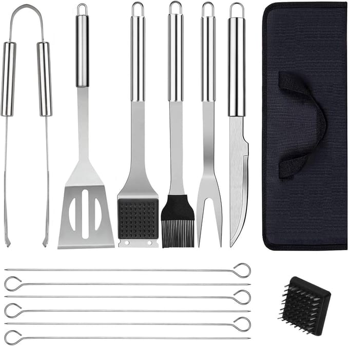 Lexium barbecue accessoires - barbecue tang - barbecue gereedschap - barbecue set