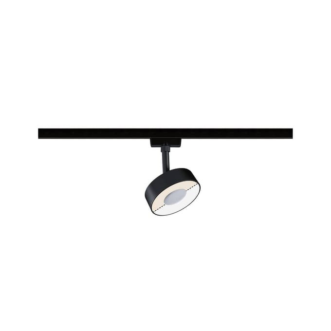 Paulmann URail Circle spot white switch zwart
