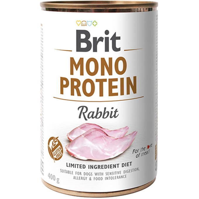 Brit Blik Care Mono Protein 400 g - Hondenvoer - Konijn