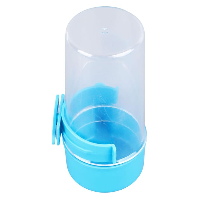 Abreuvoir à eau pour oiseaux Automatique Épaissi Transparent Distributeur d'eau pour perroquets de compagnie Perruches white