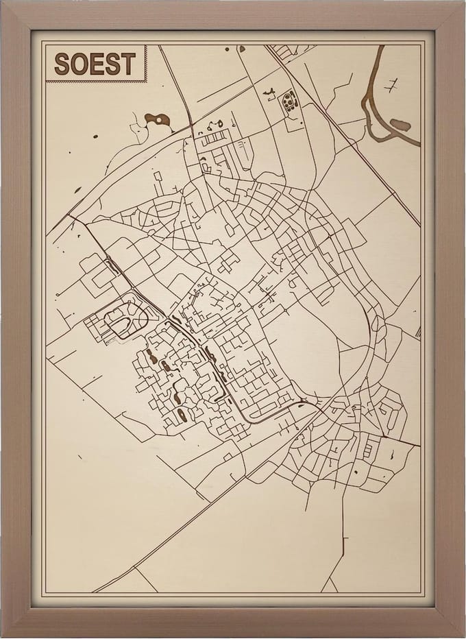 Decoratief Beeld - Houten Van Soest - Hout - Bekroned - Bruin - 21 X 30 Cm