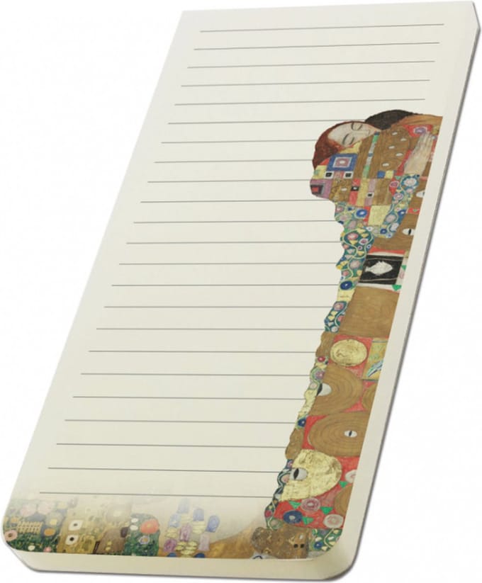 Koelkastmagneet memoblaadjes lijn gustav klimt