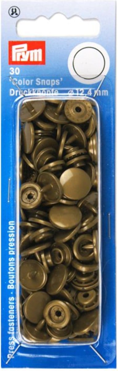 Drukknoop ColorSnaps 12,4 mm goud 30 st. - Drukknopen Color Snaps - Prym