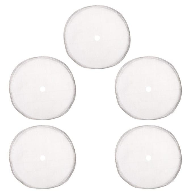5 Stuks 80 Mesh Herbruikbaar Roestvrijstalen Filtergaas voor 600ml French Press Pot Accessoire white