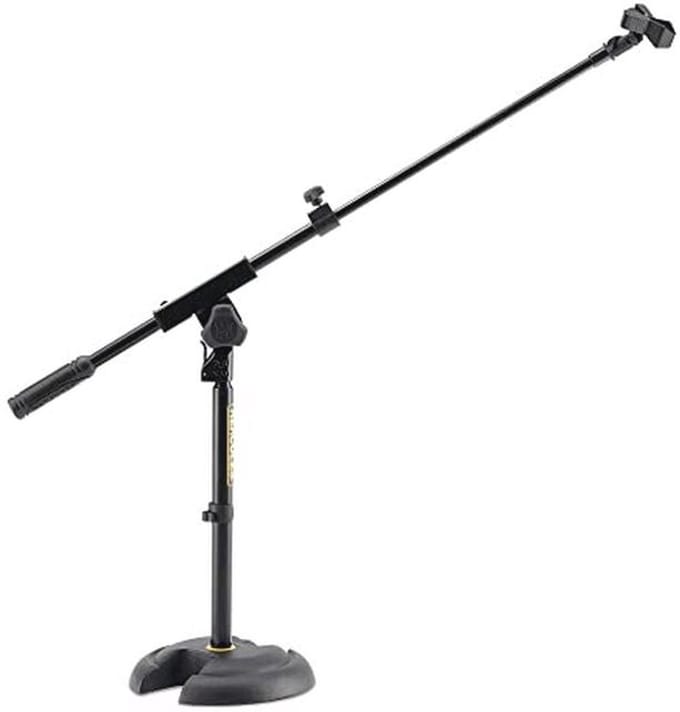Korte microfoonstandaard met uittrekbare bal en EZ Clip