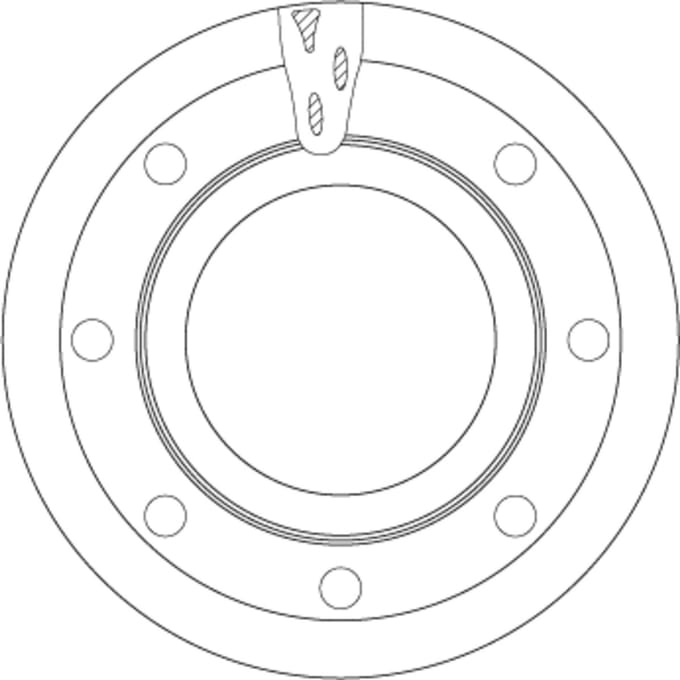 Remschijf TRW DF5078S