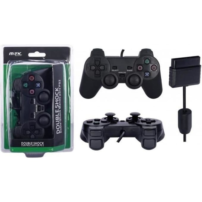 Gamepad - Sony - Dualshock 2 - Bedraad - 1,80m - Vibratie zwart