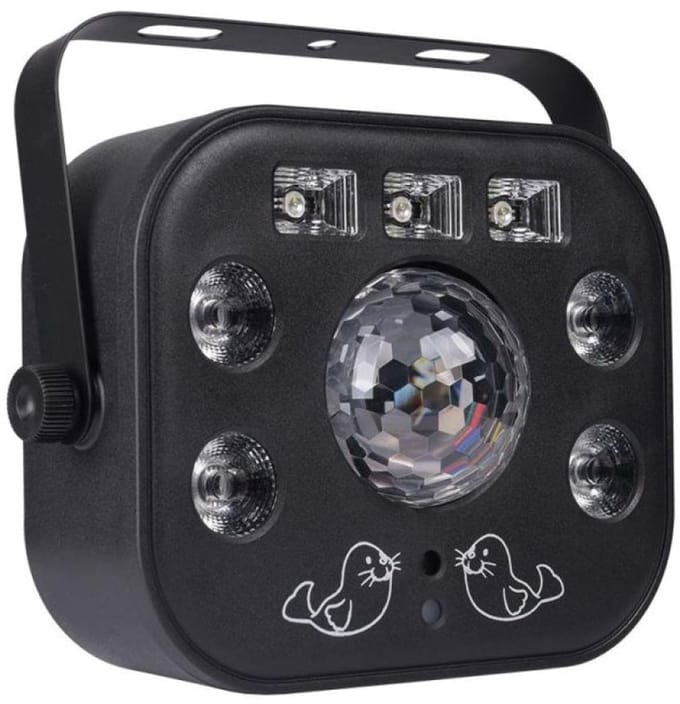 Light4Me Multiphase Serie - LED Multieffect - UV Wash Stroboscoop - Afstandsbediening - DMX