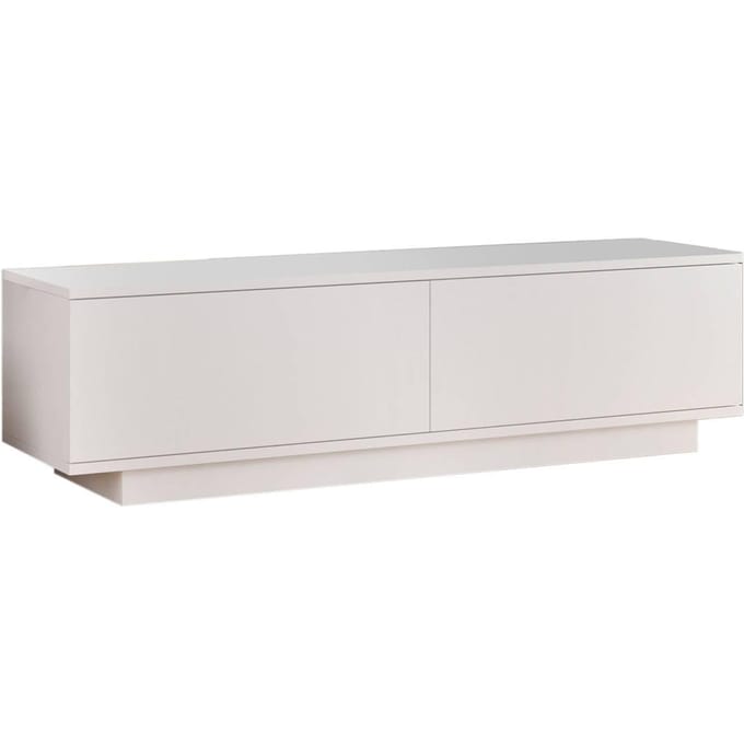 Asir - TV-standaard - Wit - 140 x 35,5 x 38,2 cm
