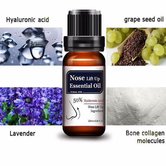 Massage de remodelage des os nasaux aux huiles essentielles pour relever le nez black